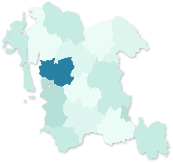 충청남도 홍성 지역 활성화 지도